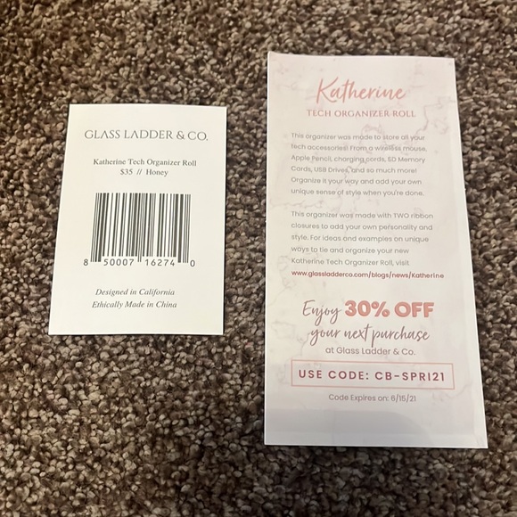 2/$20 Tech Organizer Roll NWT - Picture 2 of 9